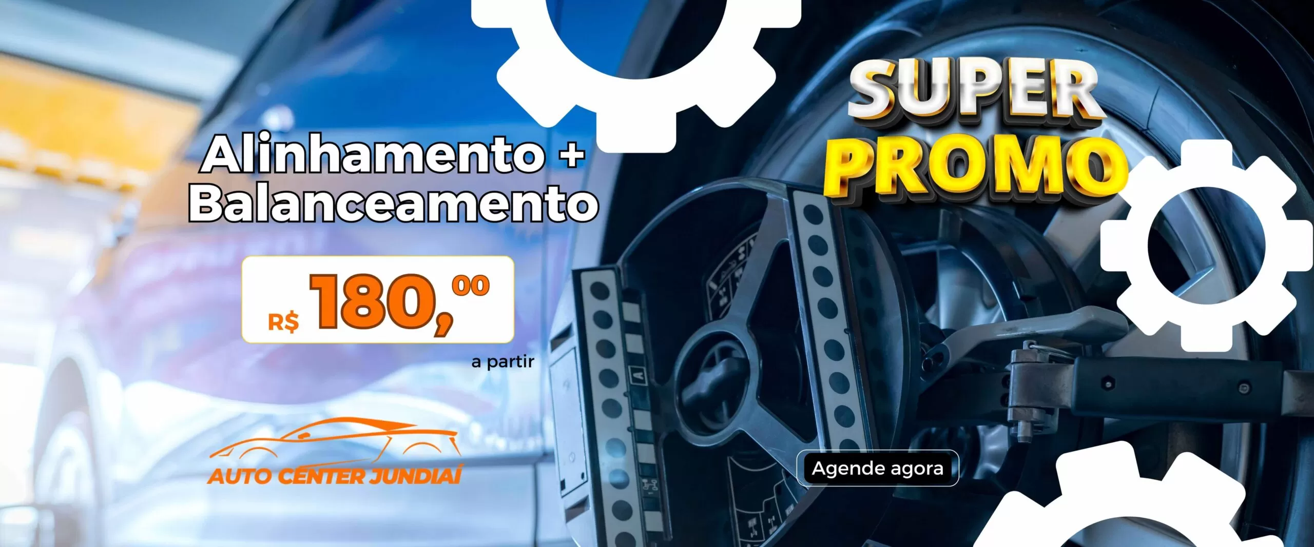 Banner Oferta de Oficina Mecânica simples amarelo e preto